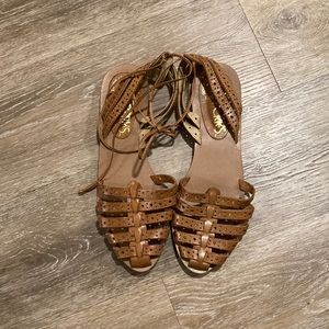Vintage PERKS leather sandals.